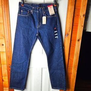 Levi’s 505 regular straight leg jeans size W29 L30 blue NWT